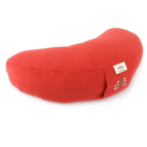 Подушка для медитації та йоги з гречаним лушпинням червона