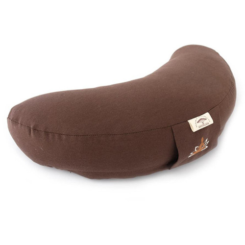 Подушка для медитации и йоги с гречневой шелухой шоколад