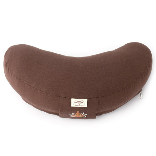 Подушка для медитации и йоги с гречневой шелухой шоколад