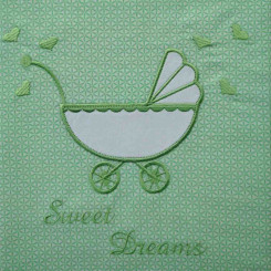 Комплект постільної білизни в коляску ТМ Ідея Sweet Dreams зелений