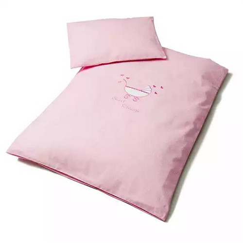 Комплект постельного белья в коляску розовый ТМ Идея