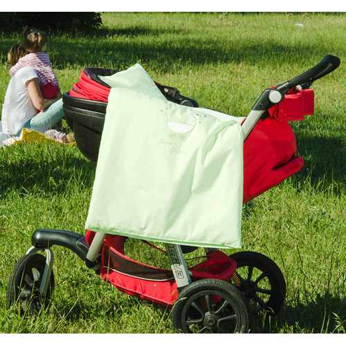 Комплект постельного белья в коляску зеленый ТМ Идея