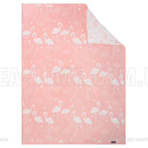 Плед-покрывало Кассандра Фламинго розовый ТМ Идея 150x200