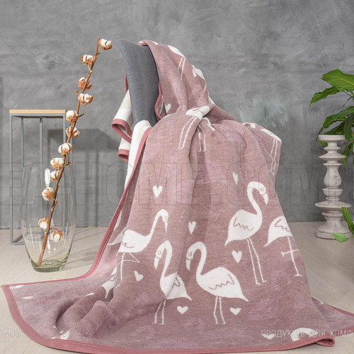 Плед-покрывало Кассандра Фламинго Taupe ТМ Идея 150x200