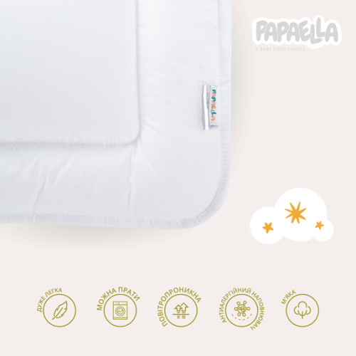 Подушка детская ТМ Идея Papaella Baby микрофибра 40х60