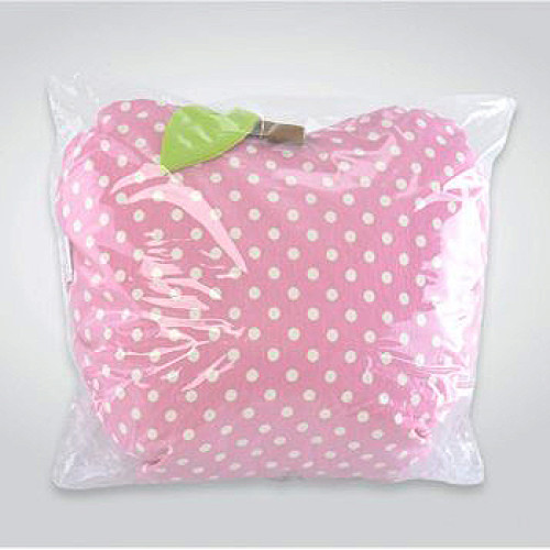 Подушка декоративная ТМ Идея Яблоко розовая в горошек