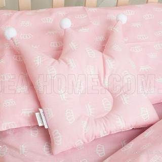 Подушка для сну Корона рожева ТМ Ідея