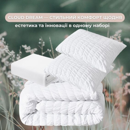 Постельное белье ТМ Идея микросатин жатка Cloud Dream евро
