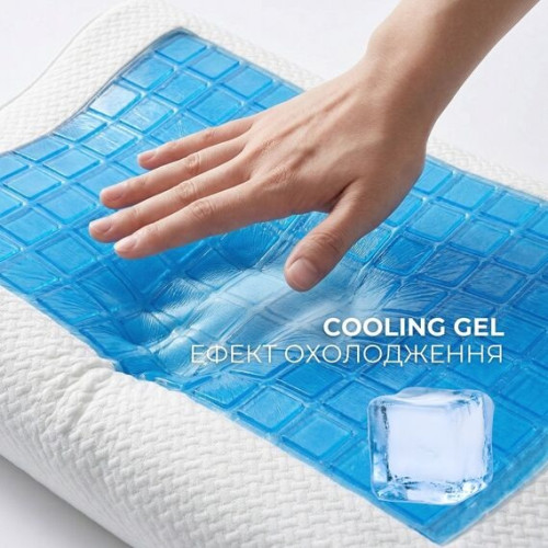 Подушка ортопедическая для сна ТМ Идея CoolGel 60х40х11/9