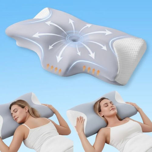 Подушка ортопедическая для сна ТМ Идея ErgoSleep 61х34х12