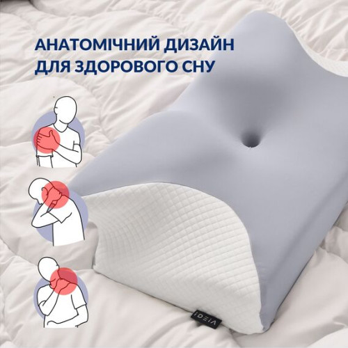 Подушка ортопедическая для сна ТМ Идея ErgoSleep 61х34х12