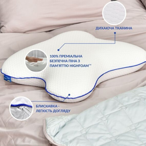 Подушка ортопедична МЕМОРІ FOAM ТМ Ідея Метелик 58х50х12