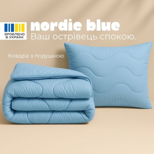Набор NordicBlue ТМ Идея Одеяло и подушка аналог лебяжьего пуха