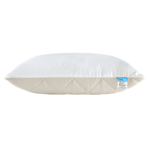Подушка двухкамерная ТМ Идея Sleepingg белый-светло-серый
