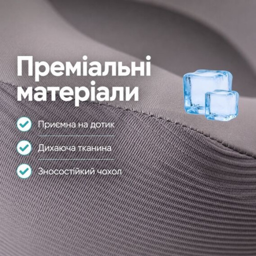 Подушка Рогалик ортопедическая дорожная TRAVEL IDEIA 27х26х17