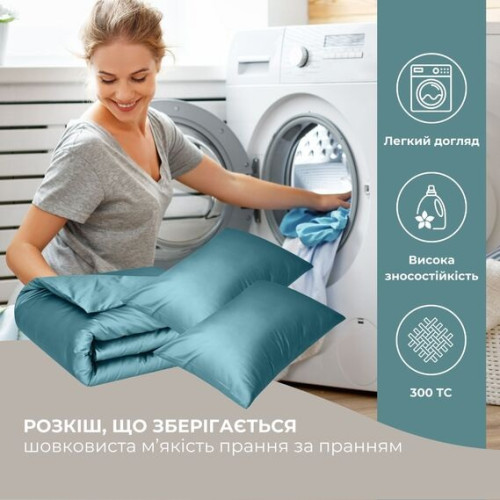 Постельное белье ТМ Идея Сатин Премиум мята евро