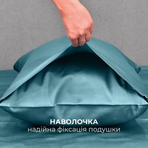 Постельное белье ТМ Идея Сатин Премиум мята евро