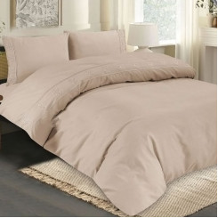 Постільна білизна ТМ Koloco фланель однотонна бежева Постільна білизна ТМ Koloco фланель однотонна бежева