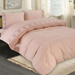 Постільна білизна ТМ Koloco фланель однотонна пудра