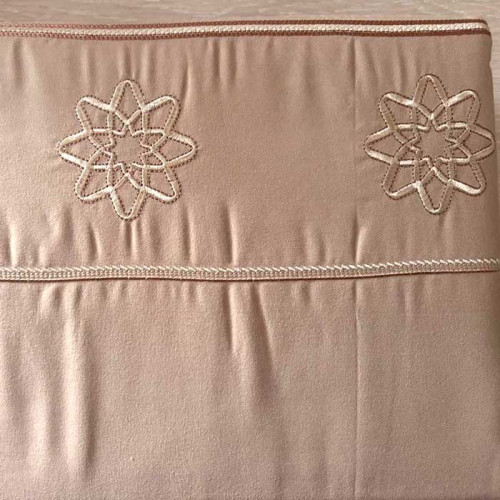 Постельное белье ТМ Koloco фланель однотонная пудра