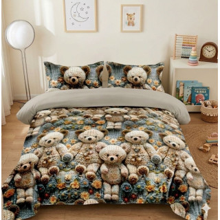 Постільна білизна ТМ Koloco фланель підліткова 5D Bears