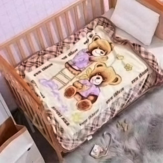 Плед детский микрофибра двусторонний ТМ Koloco Bears 100*110