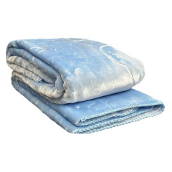 Плед дитячий мікрофібра однотоний ТМ Koloco BLUE 125*125
