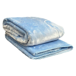 Плед детский микрофибра однотонный ТМ Koloco BLUE 125*125