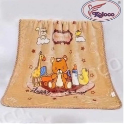 Плед дитячий мікрофібра подвійний ТМ Koloco Happy Baby 100*110