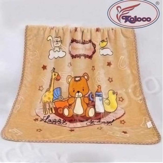 Плед детский микрофибра двусторонний ТМ Koloco Happy Baby 100*110