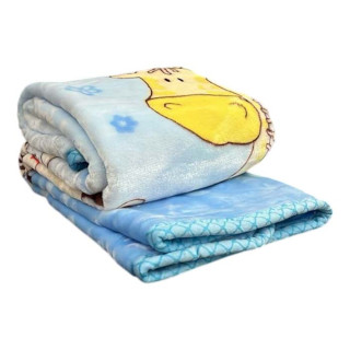 Плед детский микрофибра двусторонний ТМ Koloco I love you 100*110