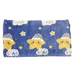 Плед дитячий мікрофібра СИНІЙ Little Star 100*120