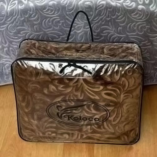 Покрывало микрофибра однотонное с тиснением ТМ Koloco Вензель СЕРОЕ