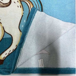 Пончо дитяче ТМ Koloco мікрофібра з капюшоном Unicorn Blue