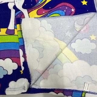 Пончо дитяче ТМ Koloco мікрофібра з капюшоном You are Magical