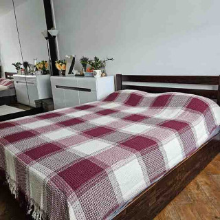 Вафельное покрывало La Villa HATIC Bordo бордо 200х230