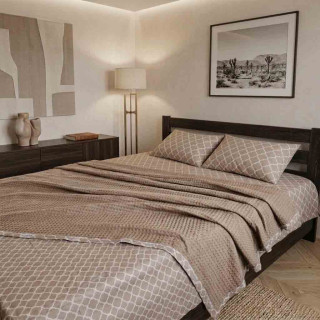 Постільна білизна з вафельним покривалом La Villa Kahve