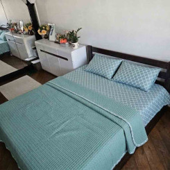 Постільна білизна з вафельним покривалом La Villa Yesil
