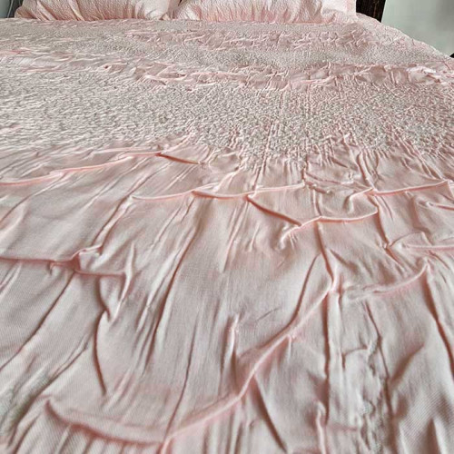 Покрывало жаккардовое с наволочками ТМ Le Jardin Inna Peach 260х270