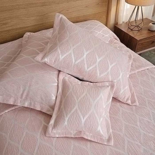 Покривало жакардове з наволочками ТМ Le Jardin Inna Pudra 260х270