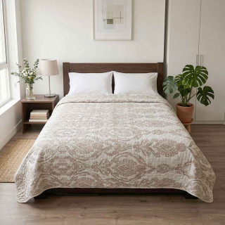 Покривало гобеленове ТМ Luxury Cotton Beige