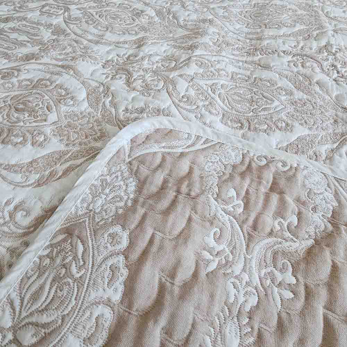 Покрывало гобеленовое ТМ Luxury Cotton Beige