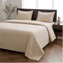 Покривало з наволочками ТМ Tropik Home Sandy Beige 220х230