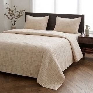 Покривало з наволочками ТМ Tropik Home Sandy Beige 220х230