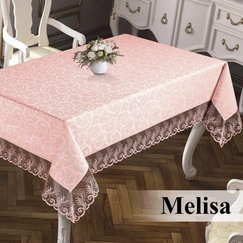 Скатерть прямоугольная жаккардовая Maison Royale Melisa Powder 160х220