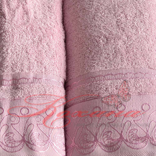 Набор полотенец Zeron Бабочки розовый