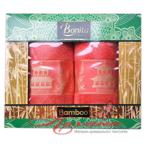 Набор полотенец Bonita Bamboo коралл
