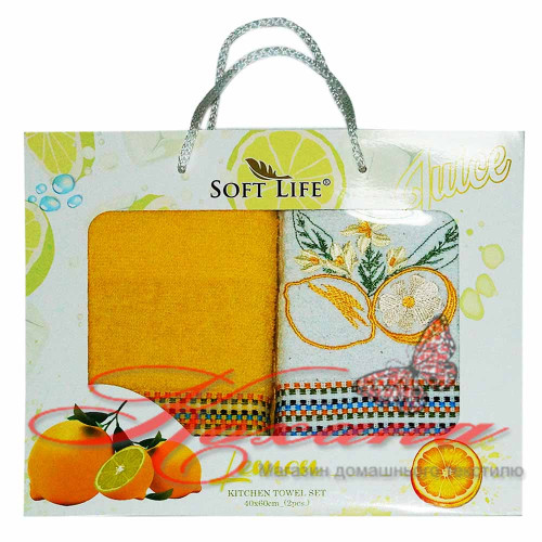 Набор полотенец кухонных Soft Life Лимон