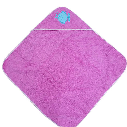 Полотенце с капюшоном детское Zeron розовое