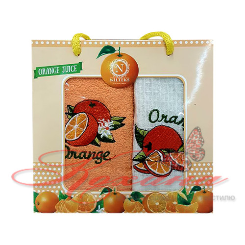 Набор салфеток кухонных Nilteks Orange 30х50 2 шт